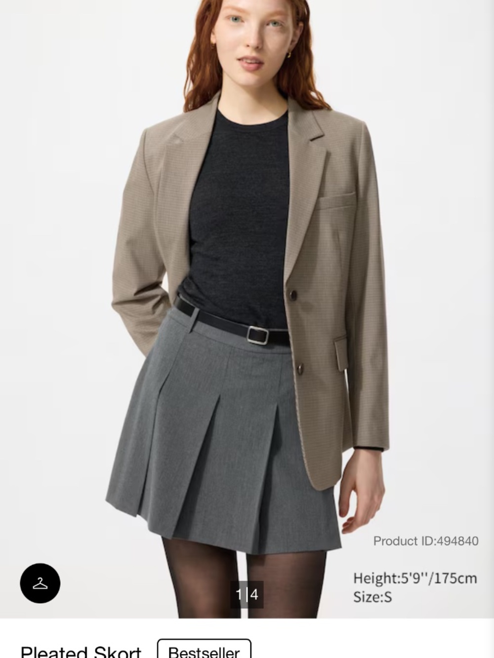 Uniqlo Pleated Skort
